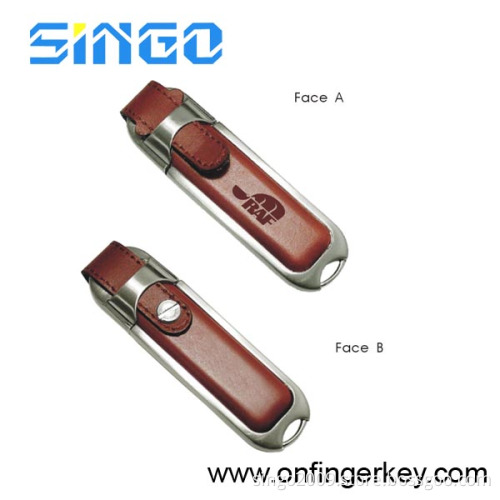 Fashionable and Mini Leather USB Flash Drive with Practicability (U33P)